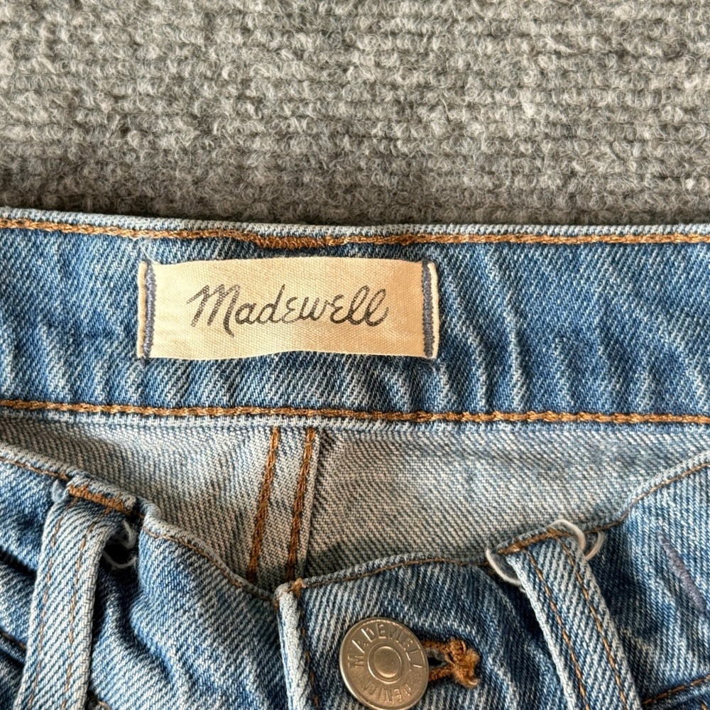 Madewell The High-Rise Slim Boyjean Light Wash Denim Size 24 - Picture 3 of 10